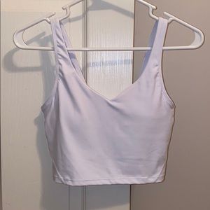 White sports bra!